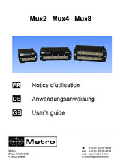 Metro Mux2 Mode D'emploi