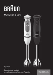 Braun MultiQuick 5 Vario Mode D'emploi