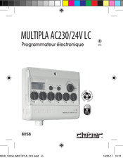 claber MULTIPLA AC 230/24V LCD Mode D'emploi