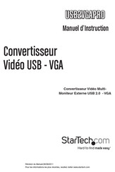 StarTech USB2VGAPRO Manuel D'instruction