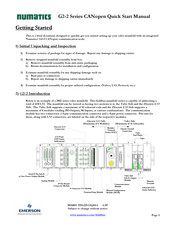 Emerson numatics G2-2 Série Guide Rapide