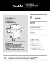 Char-Broil 463352021 Guide D'utilisation