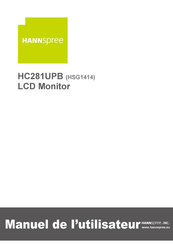 HANNspree HC281UPB Manuel De L'utilisateur