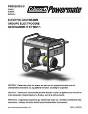 Coleman Powermate PM0525303.01 Mode D'emploi