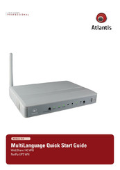 Atlantis NetFly UP2 WN Guide D'installation Rapide