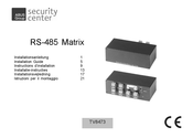 ABUS Security-Center RS-485 Matrix Instructions D'installation