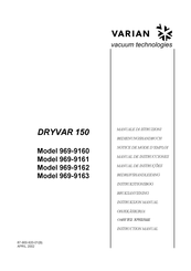 Varian DRYVAR 150 Notice De Mode D'emploi