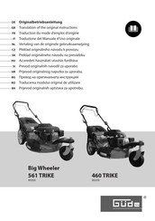 Güde 460 TRIKE Traduction Du Mode D'emploi D'origine