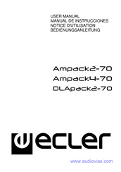 Ecler DLApack2-70 Notice D'utilisation