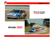 CITROEN SPORT Année 2003 Notice De Montage