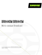 Shure BRH441M Mode D'emploi