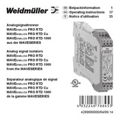 Weidmüller WAVEANALOG PRO RTD Cu Notice D'utilisation