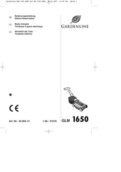 Gardenline GLM 1650 Mode D'emploi