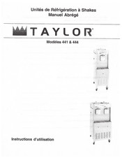 Taylor 441 Instructions D'utilisation
