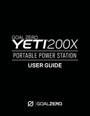 GOAL ZERO YETI 200X Mode D'emploi