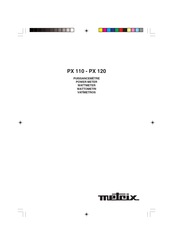 Metrix PX 120 Notice De Fonctionnement