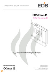 EOS Econ I1 Instructions De Montage Et D'emploi
