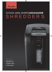 Swingline STACK-AND-SHRED600X Mode D'emploi