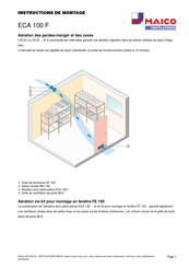 Maico ECA 100 F Instructions De Montage