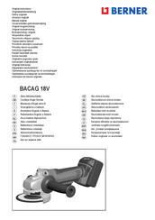 Berner BACAG 18V Notice Originale