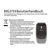 LG KG375 Guide De L'utilisateur