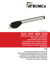 Atecnica B120 Instructions Et Avertissements Pour L'installateur