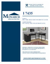 Monarch Specialties I 7435 Instructions D'assemblage