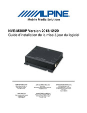 Alpine NVE-M300P Guide D'installation