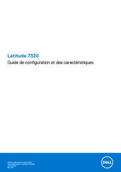 Dell P133G Guide De Configuration Et Des Caractéristiques