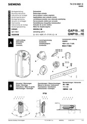 Siemens GNP19-1E Série Instructions De Montage