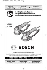Bosch GET65-5 Mode D'emploi