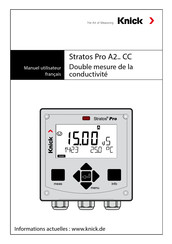 Knick Stratos Pro A2 CC Série Manuel Utilisateur