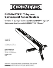 Biesemeyer T-square Manuel D'utilisation