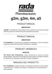 Rada Thermostatic g3m Mode D'emploi