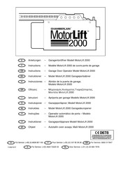 Chamberlain MotorLift 2000 Instructions
