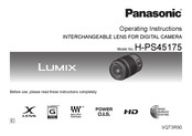 Panasonic LUMIX H-PS45175 Mode D'emploi