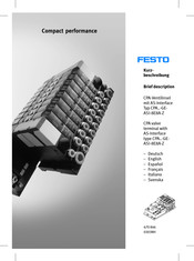Festo CPA GE-ASI-8E8A-Z Série Mode D'emploi