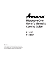 Amana F1320W Manuel Du Propriétaire