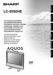 Sharp AQUOS LC-20SD4E Mode D'emploi