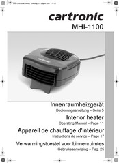 cartronic MHI-1100 Instructions De Service