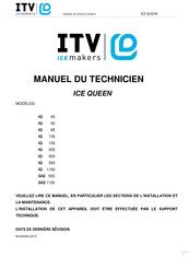 ITV ICE MAKERS IQ 550 Manuel Technique