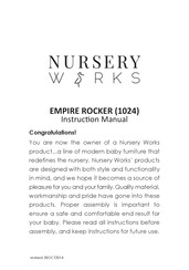 Nursery Works EMPIRE ROCKER Manuel D'instructions