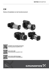 Grundfos CM 15 Notice D'installation Et De Fonctionnement