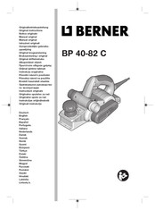 Berner BP 40-82 C Notice Originale