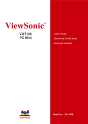 ViewSonic VOT125 Guide De L'utilisateur