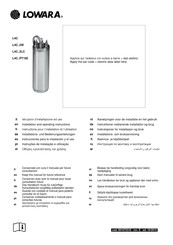 Lowara L4C PT100 Série Instructions Pour L'installation Et L'utilisation