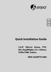 Eneo HDD-2030PTZ1080 Mode D'emploi