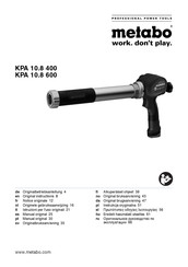 Metabo KPA 10.8 400 Notice Originale