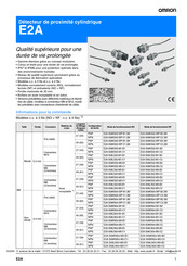 Omron E2A Mode D'emploi