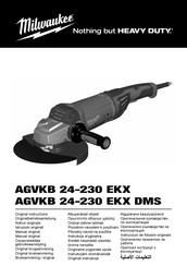 Milwaukee AGVKB 24-230 EKX Notice Originale